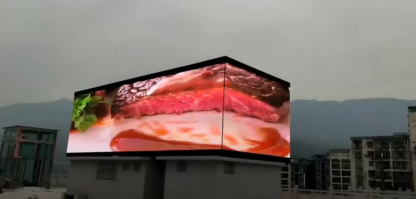 Outdoor 90 degrees led video wall